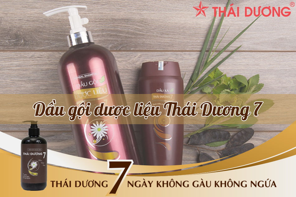 Bạn có thể tham khảo sản phẩm dầu gội Dược liệu Thái Dương 7 của hãng dược phẩm Sao Thái Dương