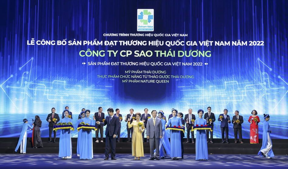 Sao Thái Dương vinh dự với 3 dòng sản phẩm đạt Thương hiệu Quốc Gia Việt Nam 2022